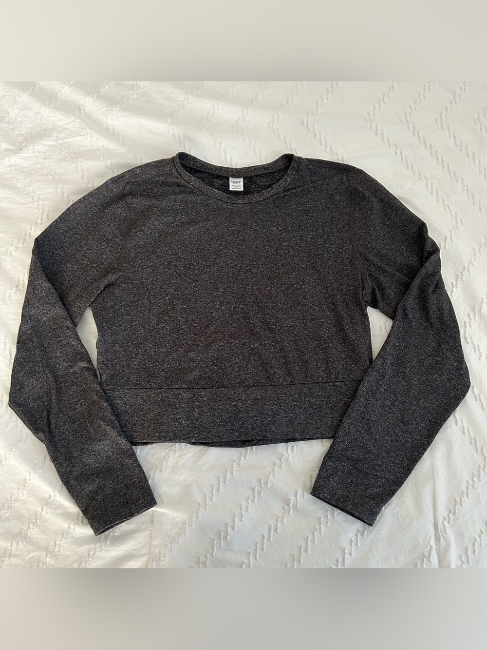 Old Navy Active Women’s Cozecore Go-Dry Long Sleeve Cropped Top Back Opening S